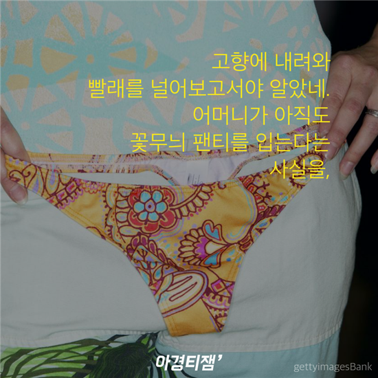 어머니는 아직도 꽃무늬 팬티를 입는다