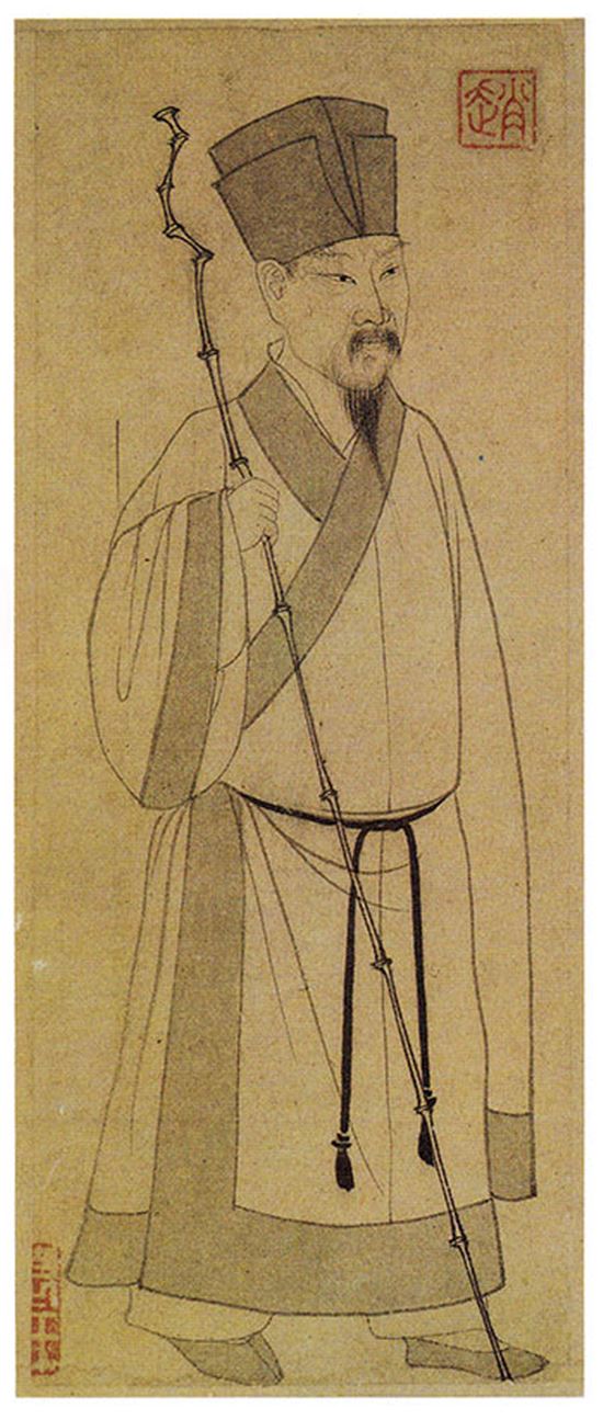 원나라 조맹부(1254-1322)가 그린 소동파. 타이베이 고궁박물원 소장.