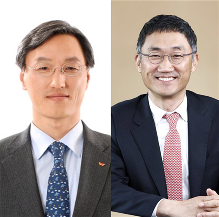 조경목 SK에너지 사장 (왼쪽) 이인찬 SK플래닛 사장 (오른쪽)