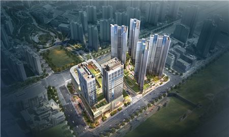 '동탄역 롯데캐슬 트리니티' 조감도
