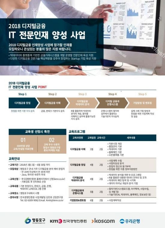 블록체인 등 핀테크 산업 관심… 디지털금융 청년 인재 육성