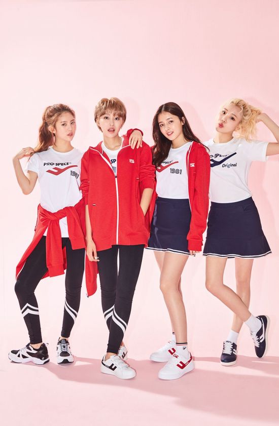 프로스펙스, 1020 타깃 공략 본격화…모모랜드 모델 선정