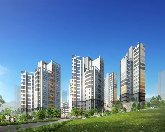 ▲쌍용건설이 짓는 '용마산역 쌍용예가 더클라우드' 아파트 조감도