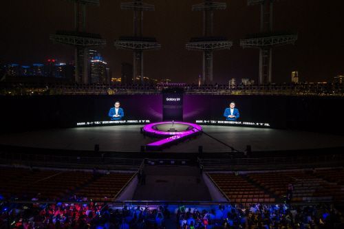 중국에서 갤럭시S9 공개하는 고동진 삼성전자 IM부문장(사진=삼성전자 제공)