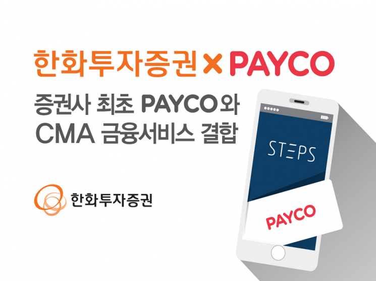 한화투자증권, 페이코와 손잡고 '스마트 CMA' 서비스 출시