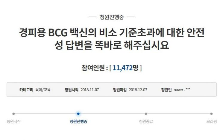 사진=청와대 국민청원 게시판