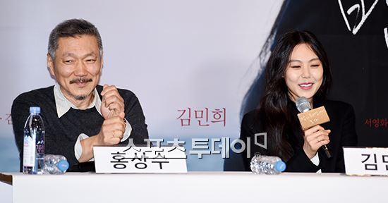 홍상수 감독과 배우 김민희. 사진=스포츠투데이 제공