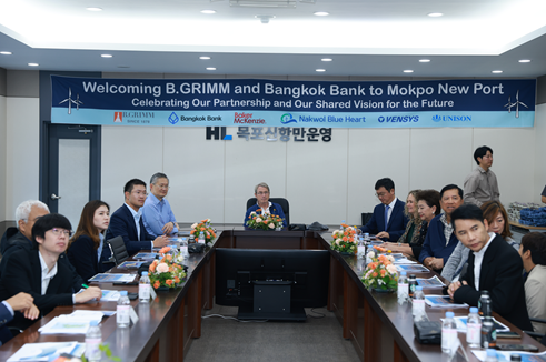 태국 방콕은행·비.그림 경영진, 낙월해상풍력 현장 방문