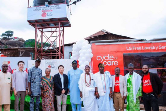 "모두의 더 나은 삶을 위해"…LG전자, 나이지리아에 식수 시설·세탁방 지원