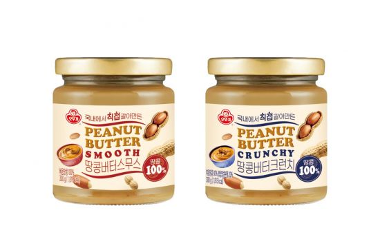 [오늘의신상]"첨가물 제로"…오뚜기, '100% 땅콩버터 크런치·스무스' 2종