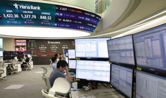 [포토] 코스피 12거래일만에 상승세 멈춰