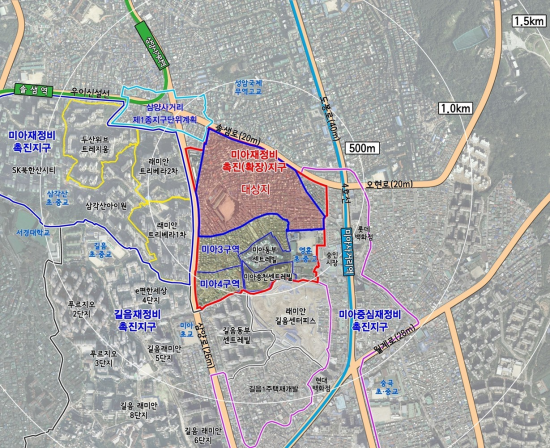 15년 표류 미아2구역, 용적률 규제철폐로 본격화…오세훈 "사업 지연 없다"