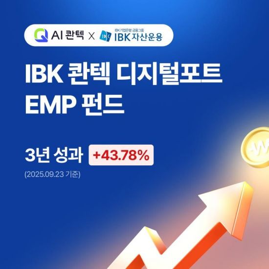 IBK 콴텍 디지털포트 EMP 펀드, 출시 3년 성과 '우수'