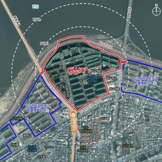 압구정3구역, 5175가구로 재건축…공공보행로 품은 열린단지로[부동산AtoZ]