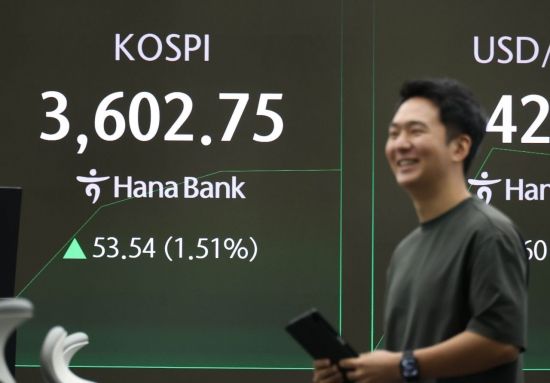 [포토] 코스피 장중 3600 회복