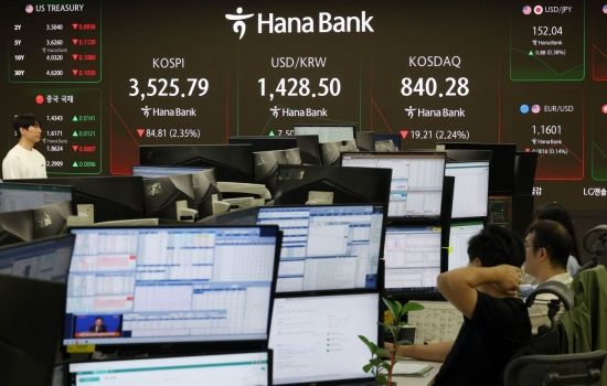 [포토] 코스피 급락, 원/달러 환율 상승 출발