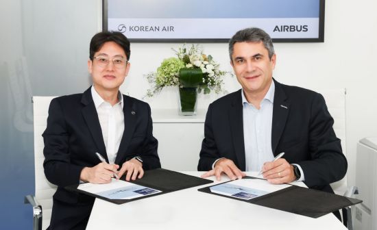 "항공기 정비 사전 예측" 대한항공, 에어버스와 예지정비 협력 강화