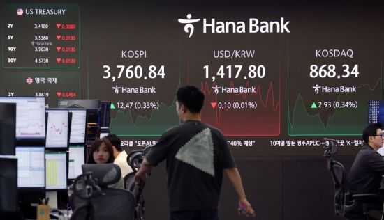 [포토] '코스피, 3760도 넘었다'