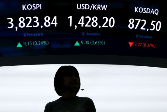 숨 고르는 코스피, 3820대서 마감…코스닥도 하락 전환