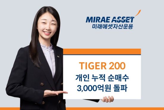 TIGER 200 ETF, 연초 이후 개인 누적 순매수 3000억 돌파