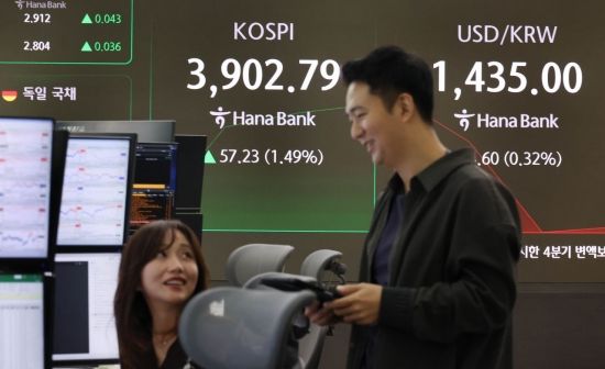 [포토] 활짝 웃는 증시