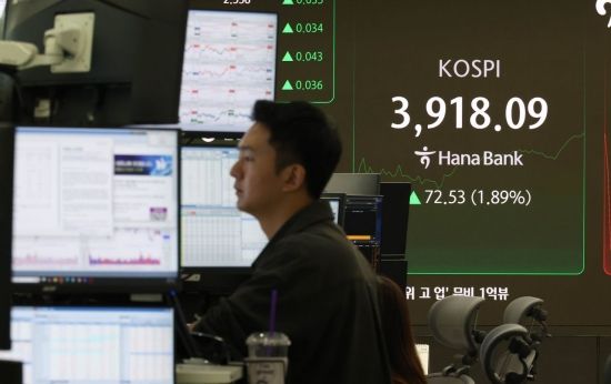 [포토] 코스피, 장중 사상최고치 경신