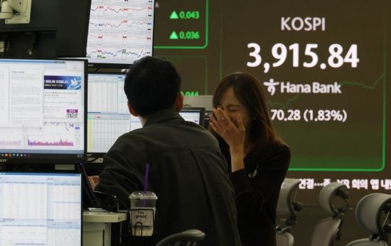 [포토] 장중 사상 최고치 경신한 코스피