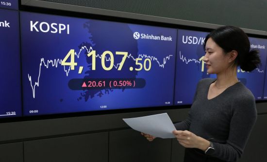 코스피, 4100선 마감…'깐부치킨 회동'에 삼성전자 3%대 강세