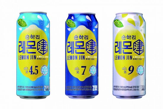 롯데칠성음료, '순하리 레몬진' 전면 리뉴얼