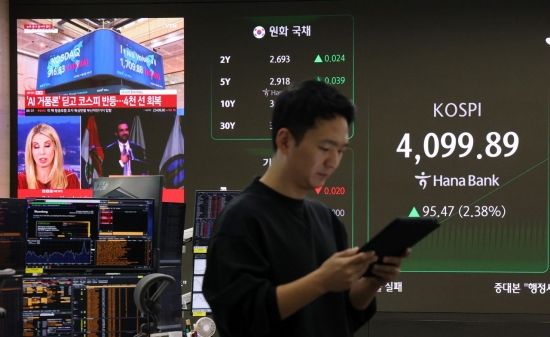 [포토] 코스피 반등, 4,100선 회복