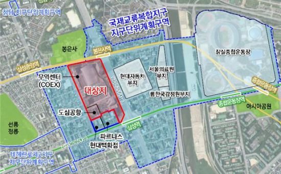 서울시, 코엑스 영동대로변에 녹지 공간 조성…국제교류복합지구 계획 변경