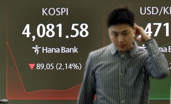 [포토] 코스피 2% 넘게 급락