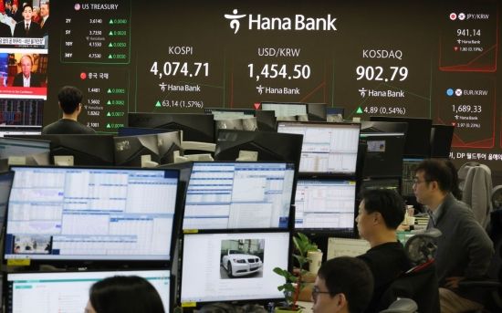 [포토] 코스피 4100선 탈환 시도