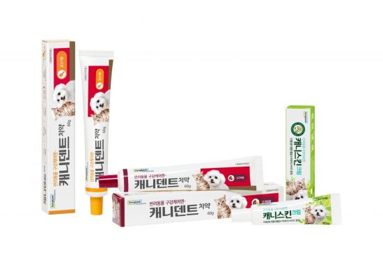 동국제약, 반려동물 전용 제품 '캐니덴트·캐니스킨' 선보여