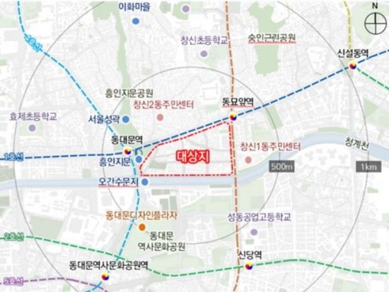 동대문역 인근 창신동 정비지구 21개→15개로 조정[부동산AtoZ]