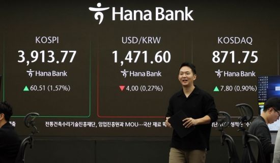 [포토] 코스피 3900 회복 출발, 환율 하락