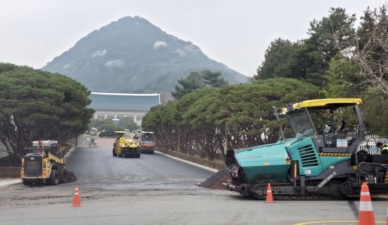 [포토] 대통령실 복귀 준비 한창인 청와대