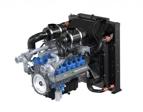 HD건설기계, 국내 최대 수소 행사서 '22ℓ 대형 수소엔진' 첫 공개