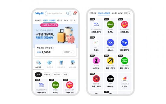 에누리 가격비교, '리워드 쇼핑혜택' 서비스 오픈…"최대 6.3% 적립"