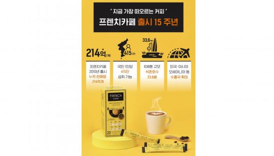 '15돌' 남양유업 프렌치카페, 누적 판매량 214억개