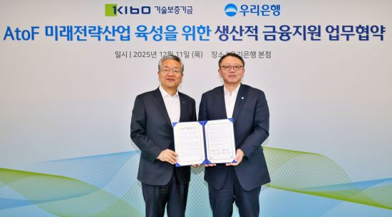 우리은행, 기보와 AI 등 6대산업에 2000억 지원