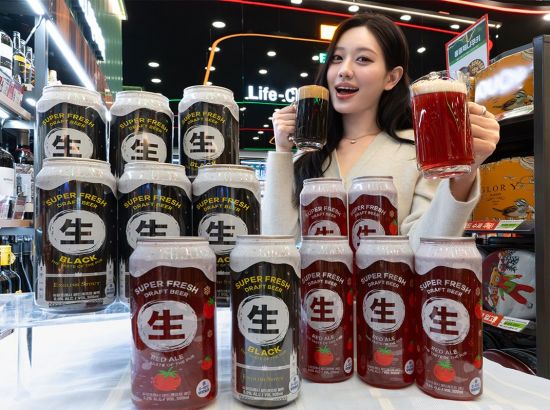 [오늘의신상]세븐일레븐, 생드래프트블랙·생드래프트레드 선봬