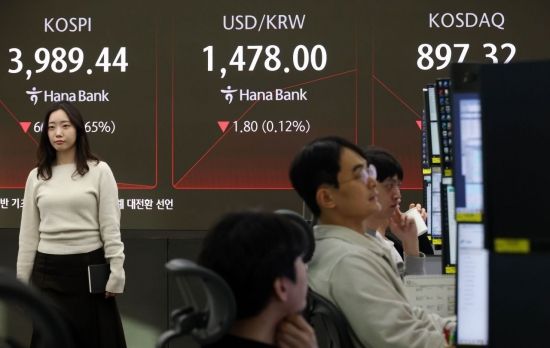 코스피, 4000선 하회 출발 후 회복 시도…코스닥도 약세