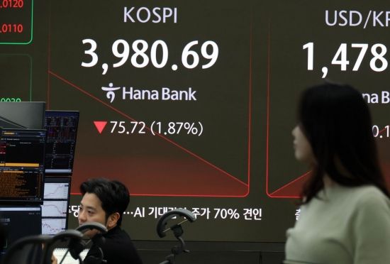 [포토] 미 오라클발 쇼크에 하락 출발한 코스피