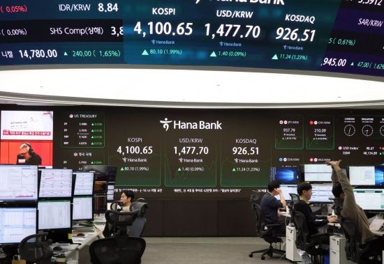 코스피, 4100선 회복…삼성전자·SK하이닉스 강세