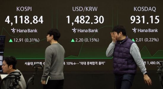 [포토] 코스피, 원/달러 환율 상승