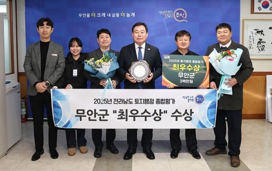 무안군, 토지행정 평가 최우수