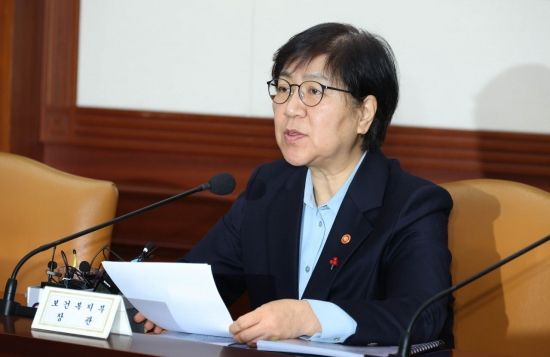 [포토] 동절기 취약계층 지원 발언하는 정은경 장관