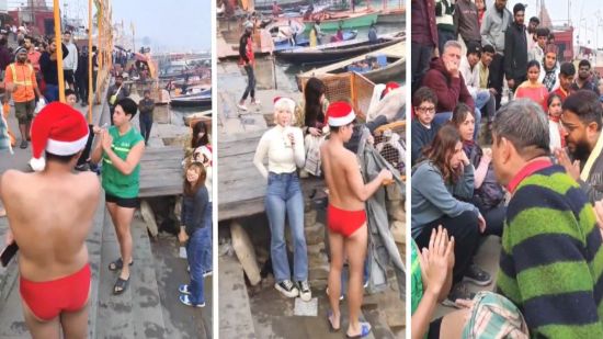 성탄절 갠지스강 방문 "소변 봤잖아" 괴롭힘…日관광객 수난