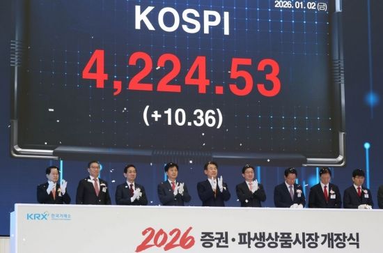 [포토] 2026 코스피 사상최고치로 개장